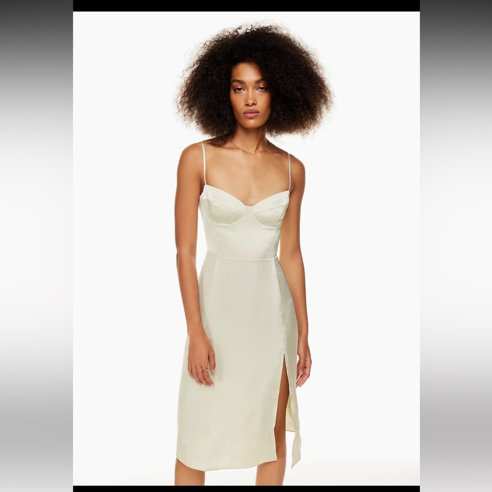 Aritzia Cream Midi Dress